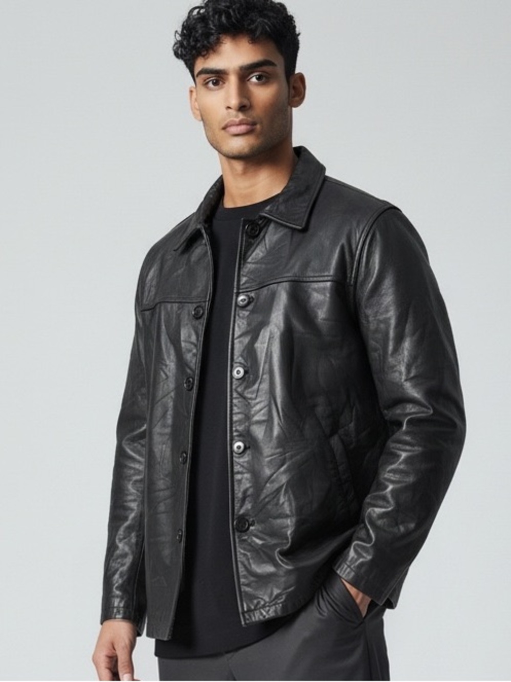 Men's Indian Motorcycle Classic Leather Jacket